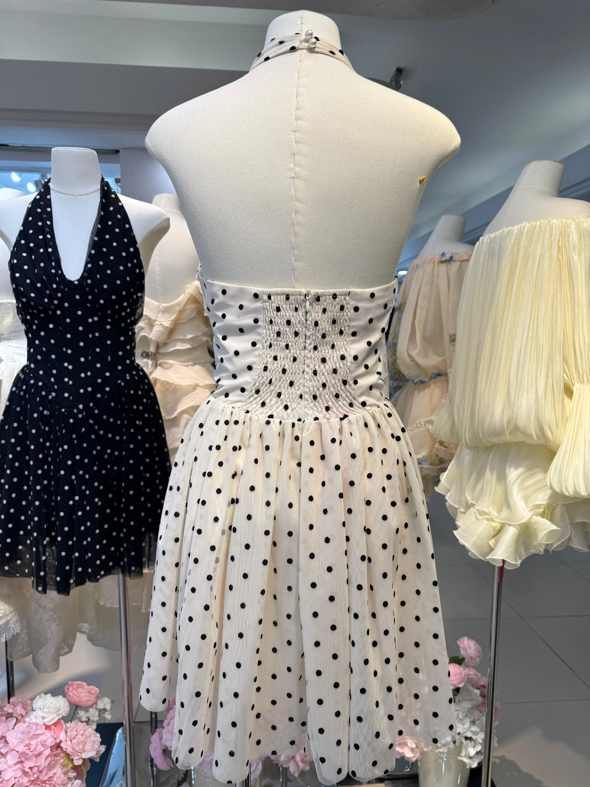 POLKA DOT MINI DRESS
