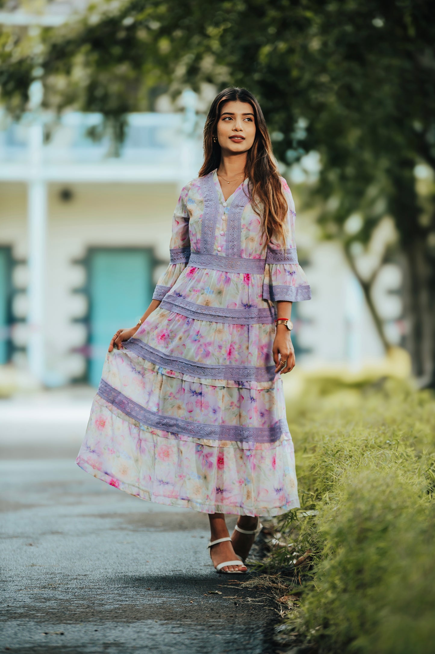 LAVENDER BLOOM DRESS