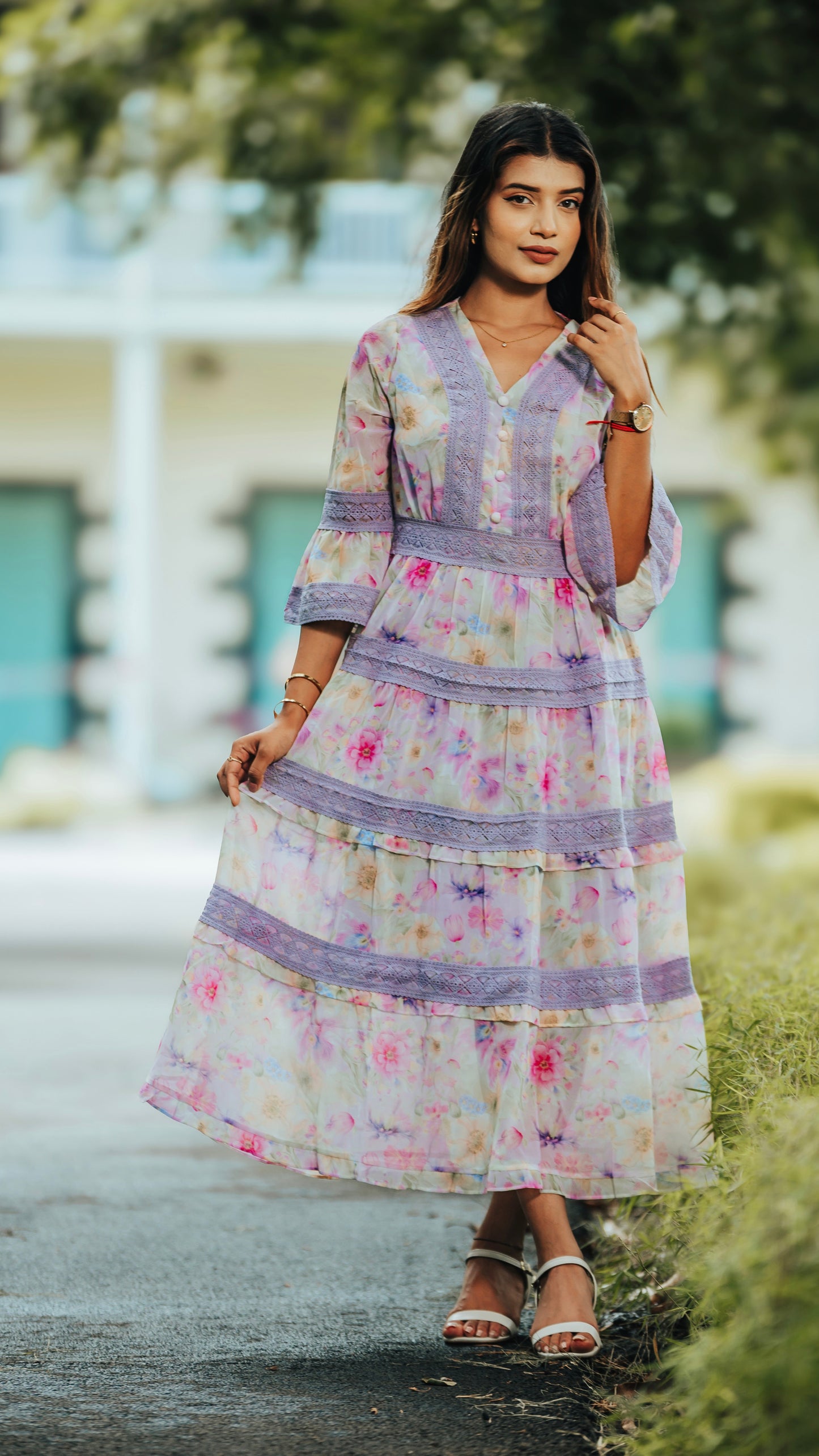 LAVENDER BLOOM DRESS