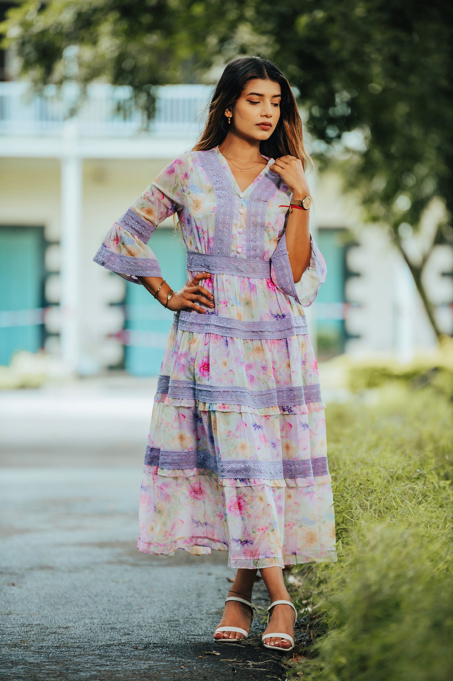 LAVENDER BLOOM DRESS