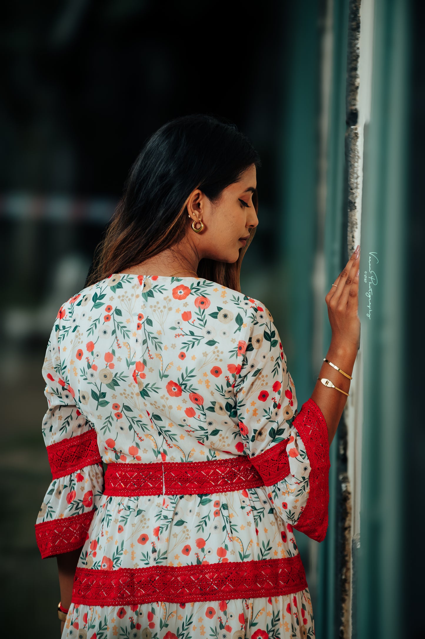 SCARLET BLOOM DRESS