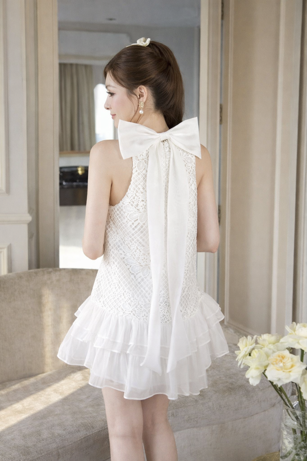 ELOWEN BOW DRESS