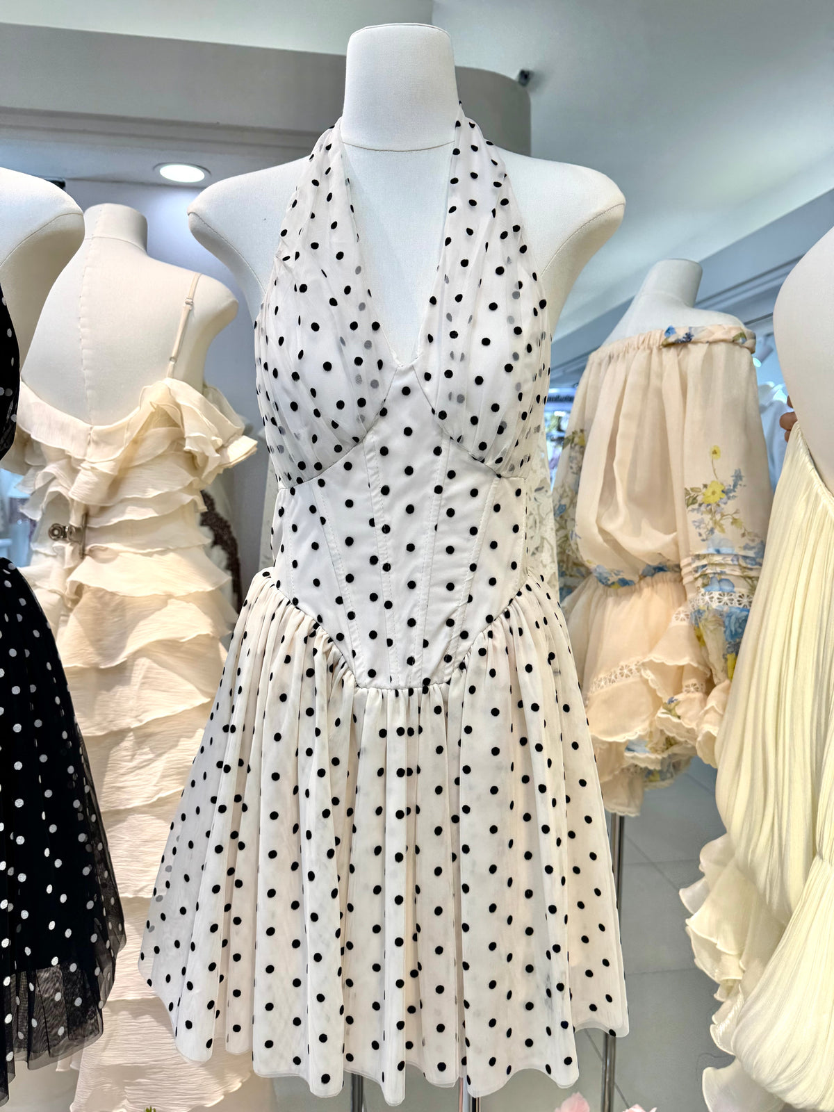 POLKA DOT MINI DRESS